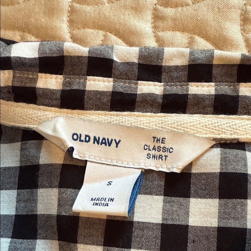 Old Navy The Classic Shirt Gingham Love Button Down Shirt Small - Picture 4 of 5